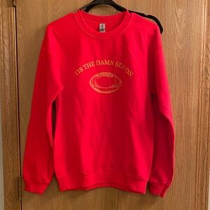 Gildan Red Graphic Women's Sweater
